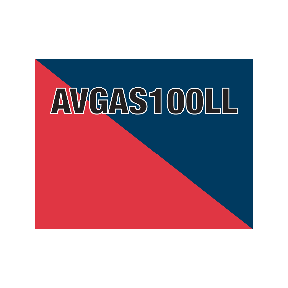Hose ID Mini Markers – AVGAS100LL – 300mm x 250mm – Reflective & Non-Reflective Fuel Hose Identification