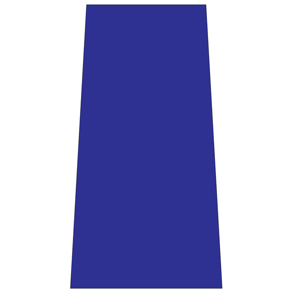 Reflective Blue Cone Collars | Portable Traffic Cone Safety Signs