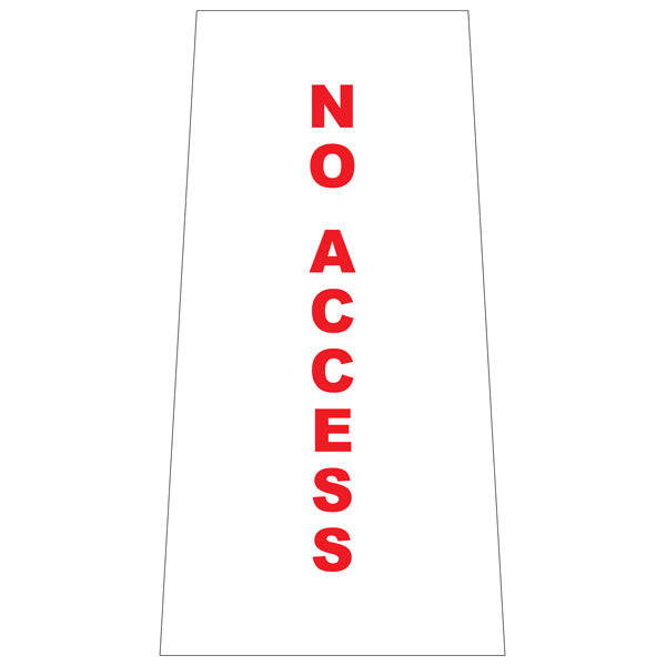 Reflective Stackable Bollard Collars – No Access – 800 mm | Printed Safety Messages & Custom Designs