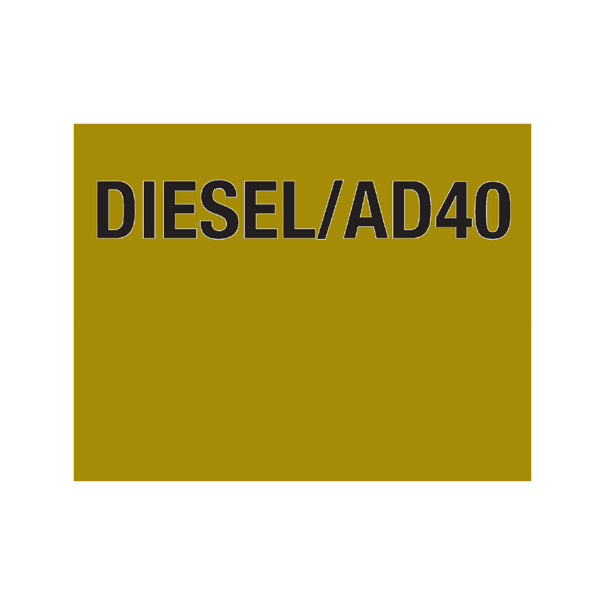 Hose ID Mini Markers – DIESEL/AD40 – 300mm x 250mm – Reflective & Non-Reflective Fuel Hose Identification