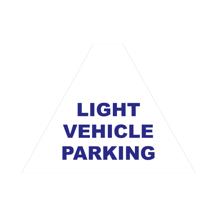 Tri Stand Markers Roll-Up Sign System – Light Vehicle Parking – Three-Sided Reflective Safety Sign for Roadwork, Mining & Underground Applications