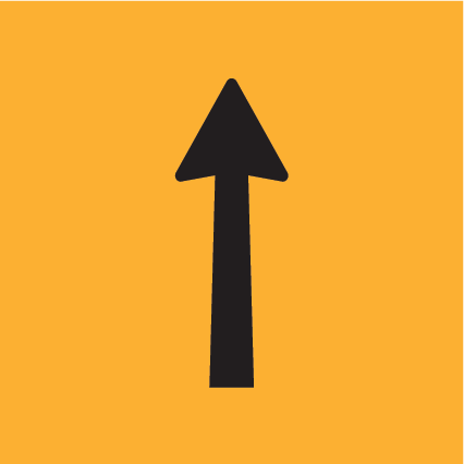One Lane MMS-POS-11 traffic sign, 600×600 mm traffic yellow CL400 reflective panel for WA multi-message system, warns motorists of single-lane road conditions
