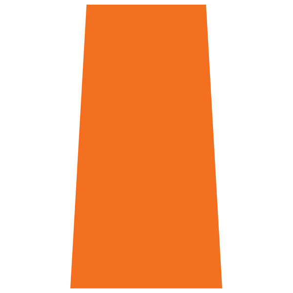Reflective Fluoro Orange Cone Collars | Portable Traffic Cone Safety Signs