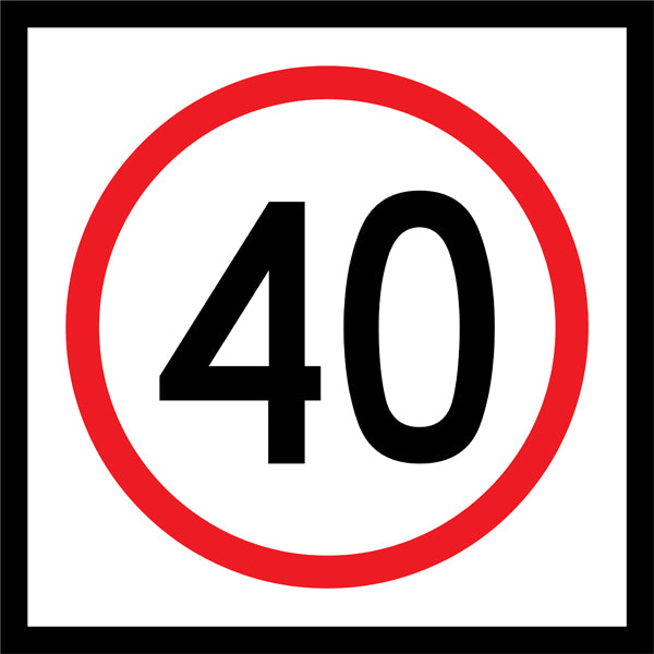 40km Speed (R4-1M40) Multi-Message Sign
