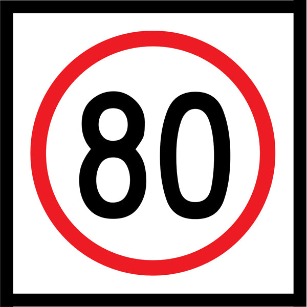 80km Speed (R4-1M80) Multi-Message Sign