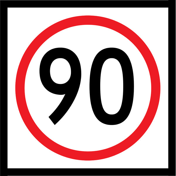 90km Speed (R4-1M90) Multi-Message Sign