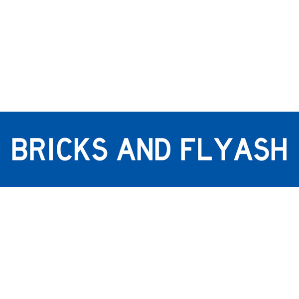 Reflective Mining Underground & Site Safety Banners – Bricks and Flyash – 1600 × 400 mm