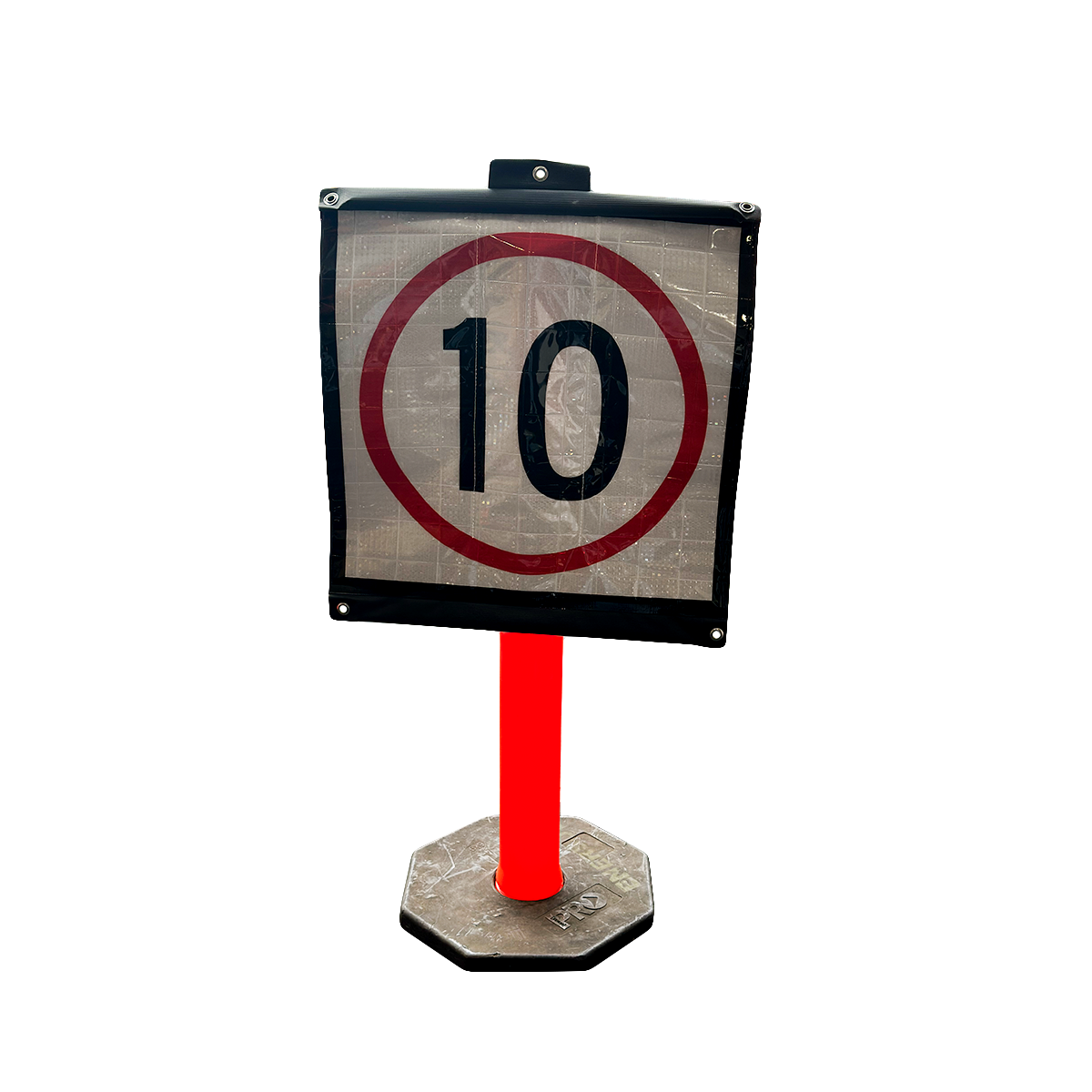 Speed Limit Bollard Banner / Reflective T-Top Bollard Speed Sign