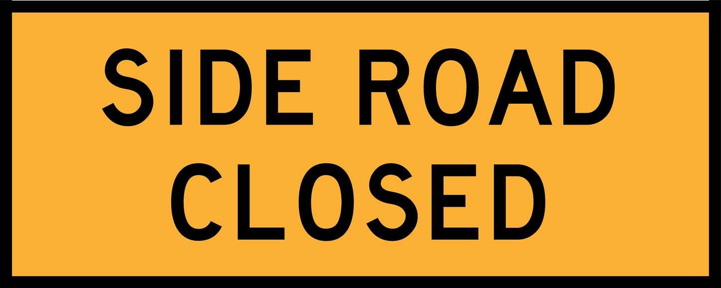 Side Road Closed (T1-32)