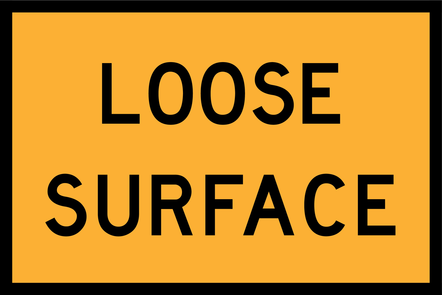 Loose Surface (T3-14) – Traffic Yellow