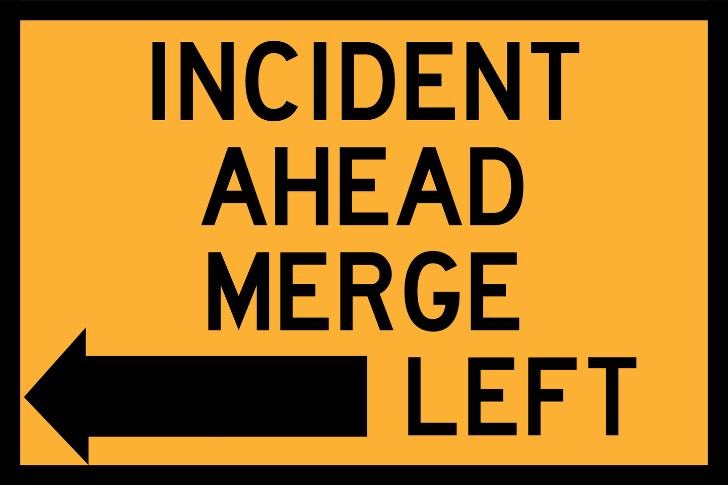 Incident Ahead Left or Right (TC1025)