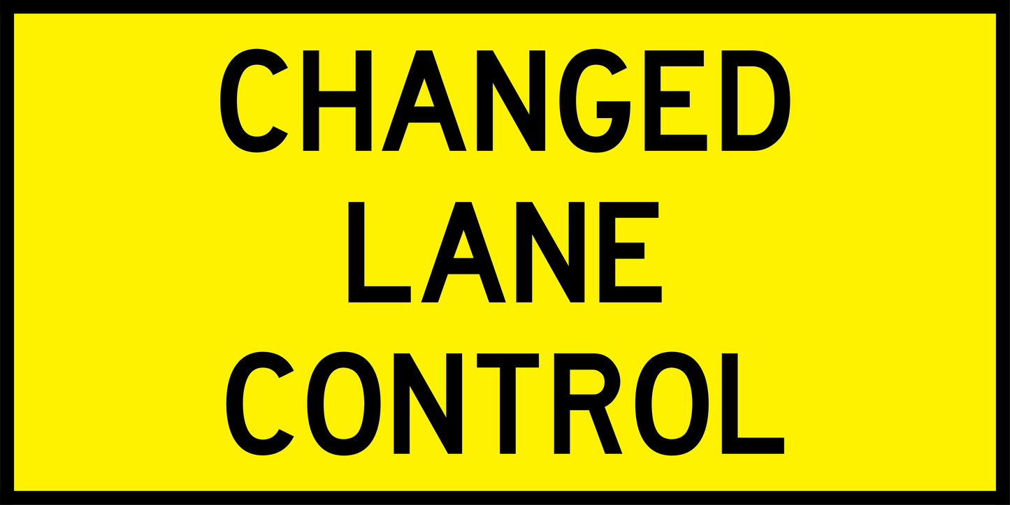 Changed Lane Control (TC1468)