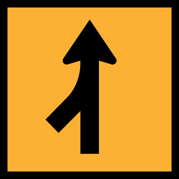Merging Traffic Left (TC2016-L) – Multi-Message Sign