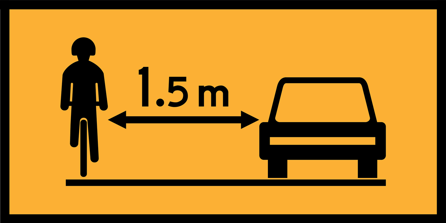 Share The Road With Bicycle 1.5m (TC2293_2)