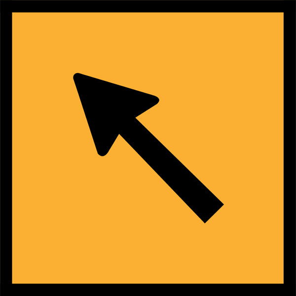 Left Ahead Arrow (TC2317_3) – Multi-Message Sign