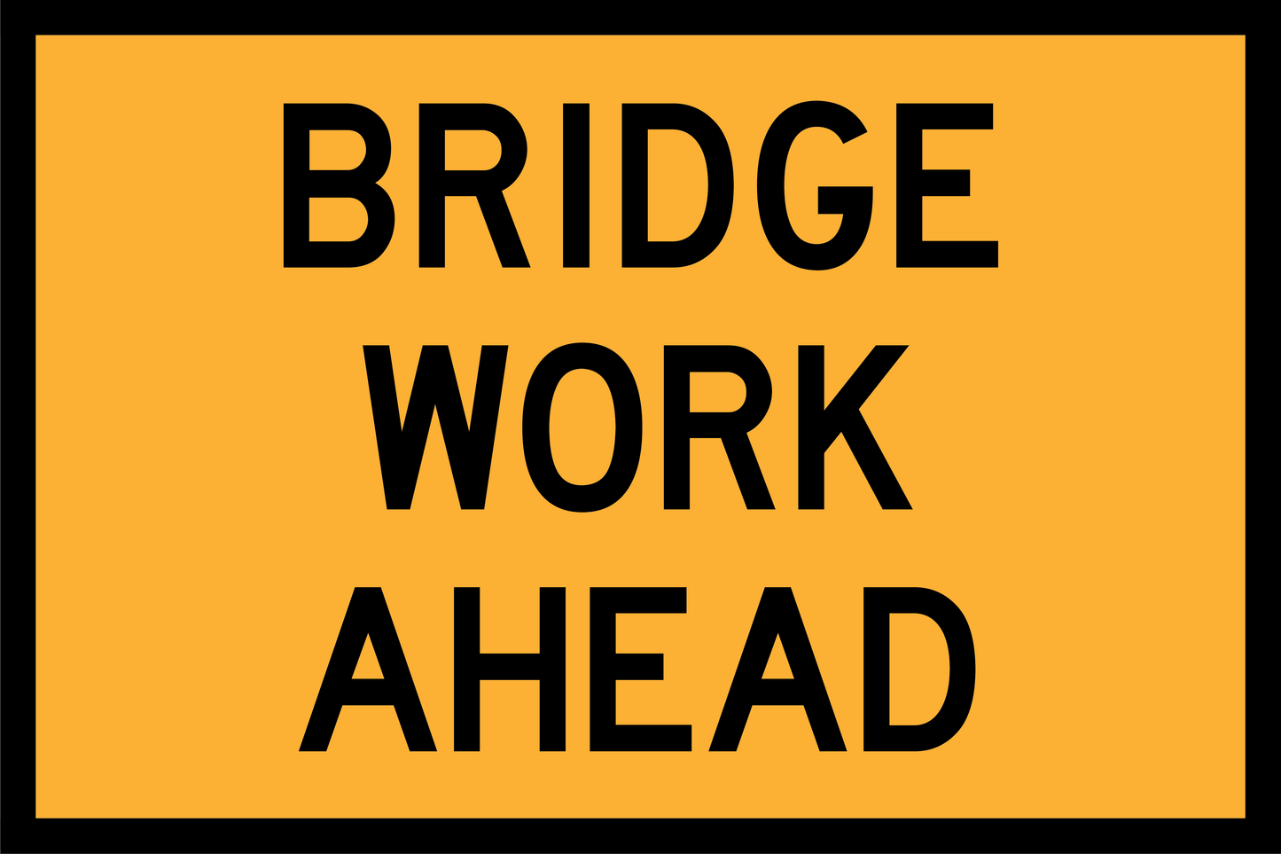 Bridge Work Ahead (TC9763)