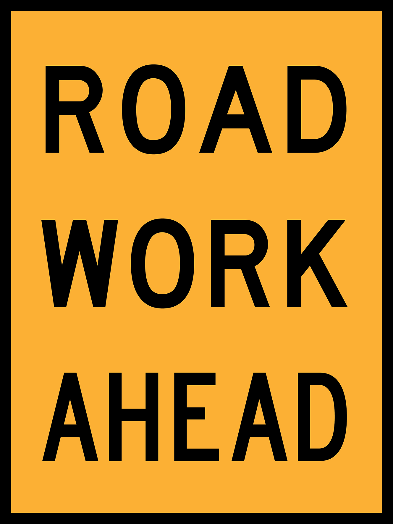 Road Work Ahead (TC9830)