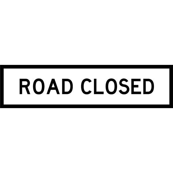Road Closed (Tm2-4_b) Multi-Message Sign