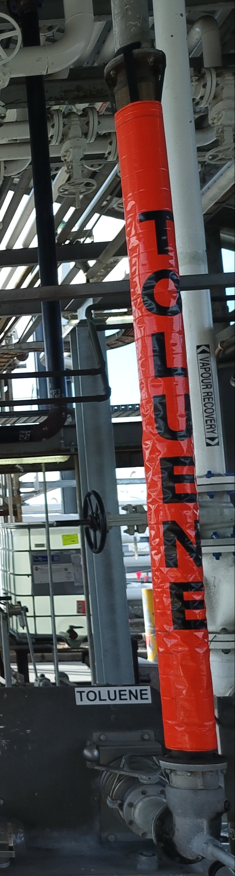 Pipeline & Hose Identification Sleeves – TOLUENE | Reflective Pipeline, Pump & Fuel Transfer Markers