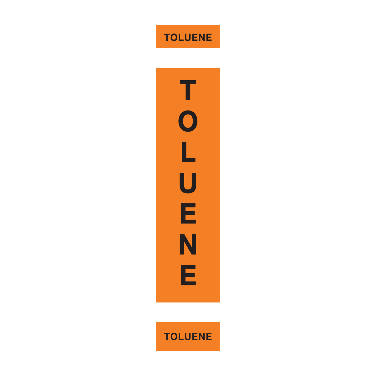 Pipeline & Hose Identification Sleeves – TOLUENE | Reflective Pipeline, Pump & Fuel Transfer Markers