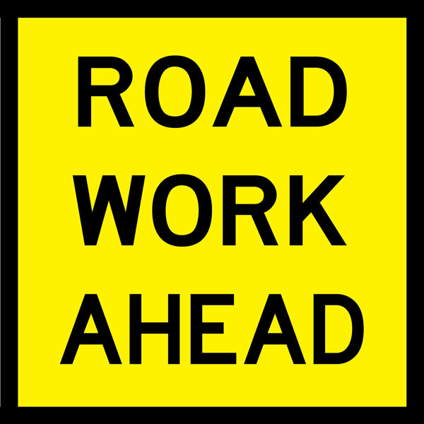 Road Work Ahead (Tm1-1_a) Multi-Message Sign