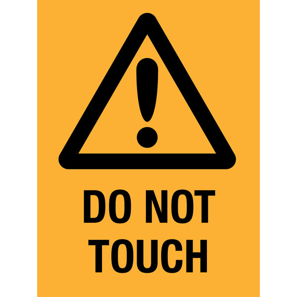 Reflective Roll Up Warning & Caution Safety Signs – Do Not Touch – | Workplace Hazard & Industrial Safety Signs