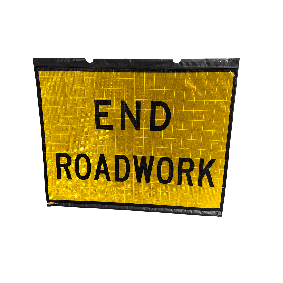 Double-Sided Guidepost Mounted Roll Up Sign System – Portable Traffic Control Sign Without a Stand