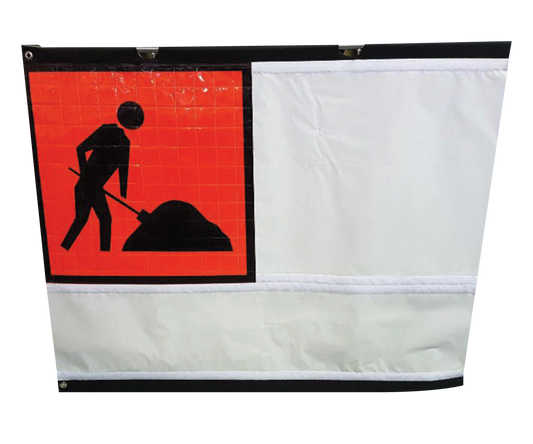 1 Fixed Panel Multi-Message Roll-Up Sign — Flexible & Customisable