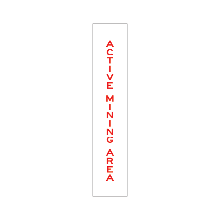 Reflective Delineation Sleeves – Active Mining Area – CL400 Class 1W | Australian Made