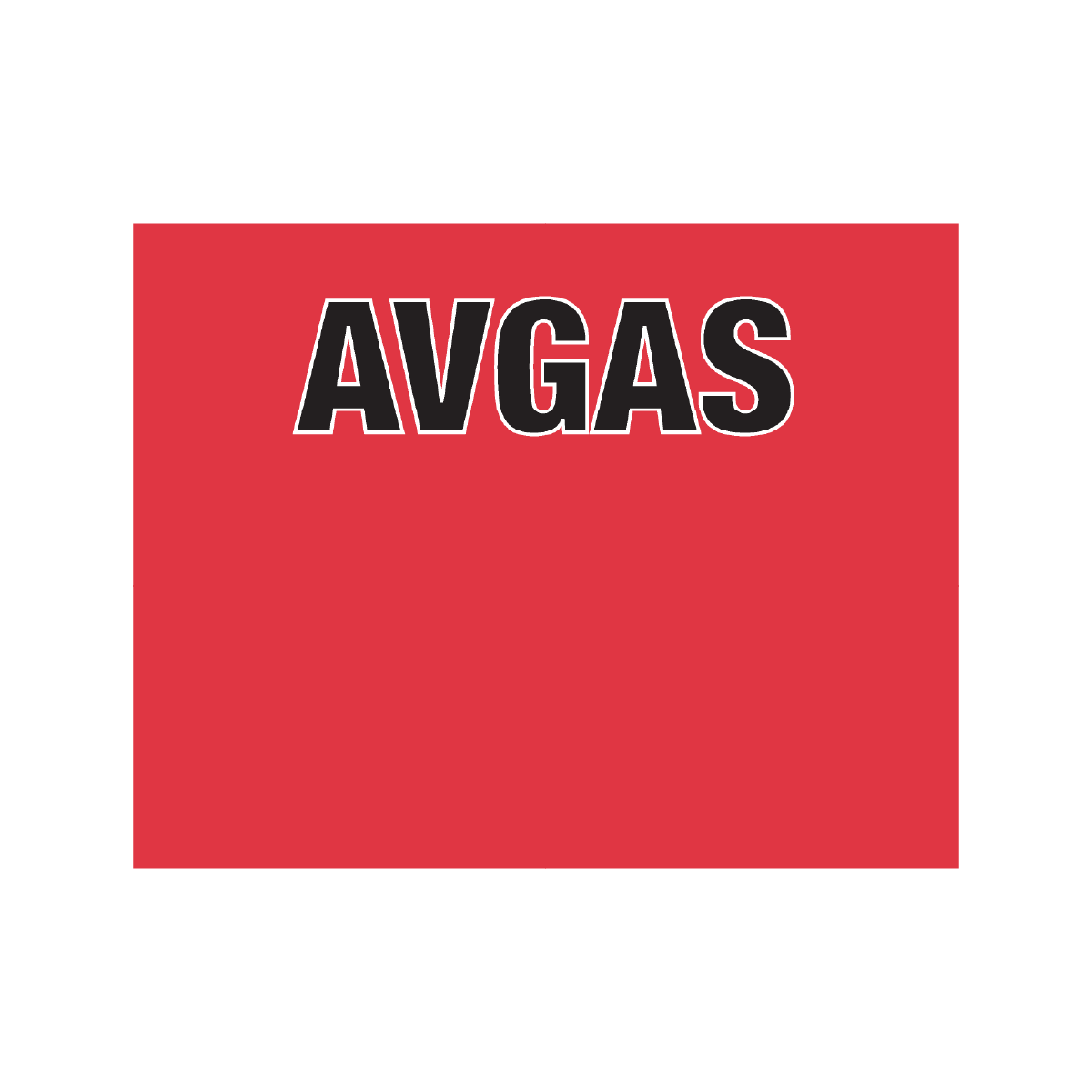 Hose ID Mini Markers – AVGAS – 300mm x 250mm – Reflective & Non-Reflective Fuel Hose Identification