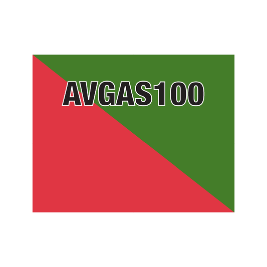 Hose ID Mini Markers – AVGAS100 – 300mm x 250mm – Reflective & Non-Reflective Fuel Hose Identification