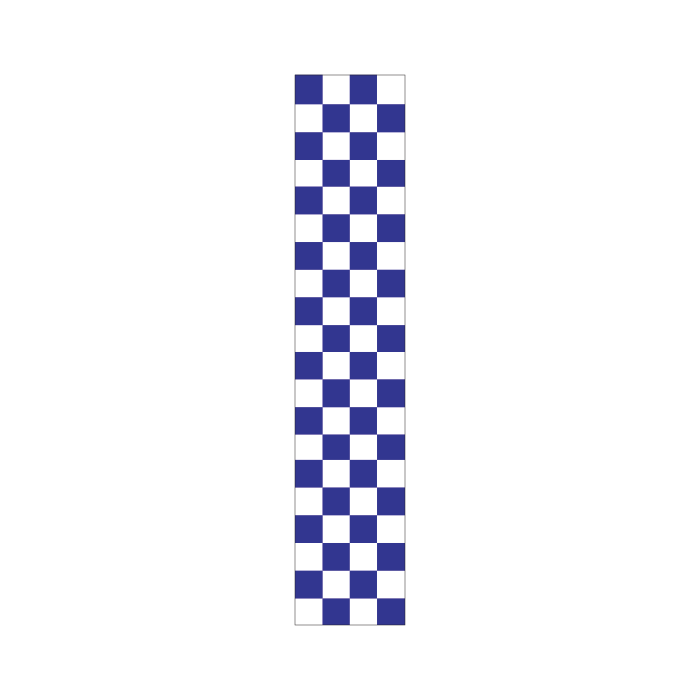 Reflective Delineation Sleeves – Blue Checkered – CL400 Class 1W | Australian Made