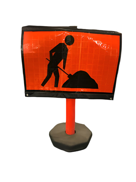 Diggerman T1-5 Reflective Bollard Roll Up Sign 