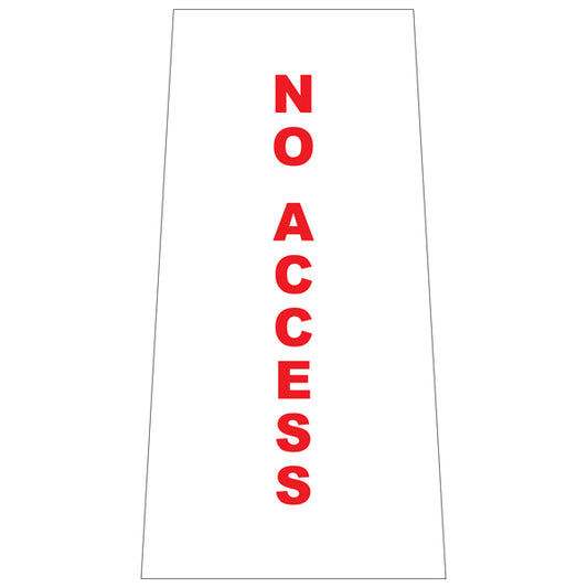 Reflective No Access Cone Collars | Portable Traffic Cone Safety Signs