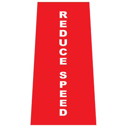 Reflective Stackable Bollard Collars – Reduce Speed – 800 mm | Printed Safety Messages & Custom Designs