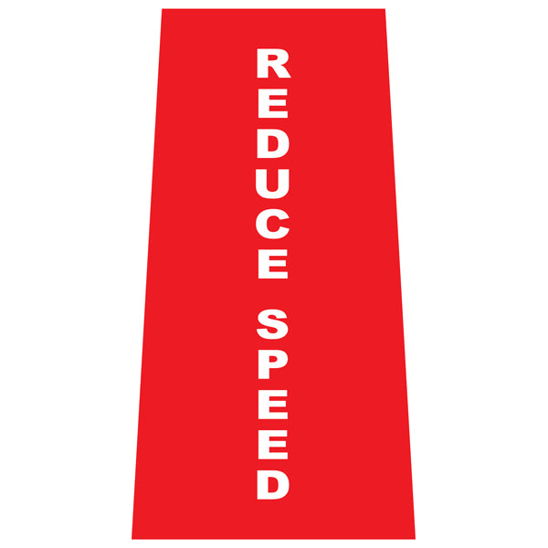 Reflective Reduce Speed Cone Collars | Portable Traffic Cone Safety Signs