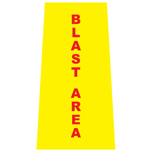 Reflective Blast Area Cone Collars | Portable Traffic Cone Safety Signs