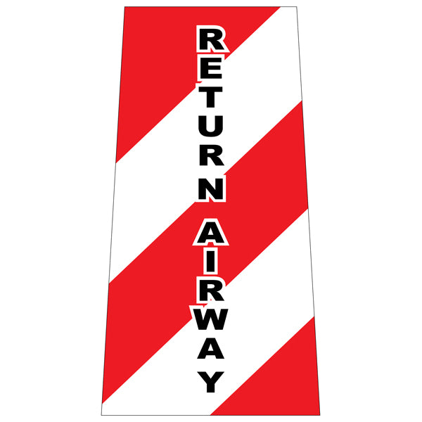 Reflective Return Airway Cone Collars | Portable Traffic Cone Safety Signs
