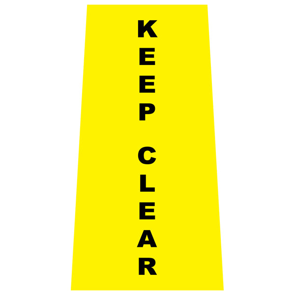 Reflective Stackable Bollard Collars – Keep Clear – 800 mm | Printed Safety Messages & Custom Designs
