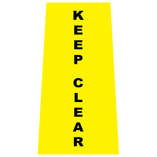Reflective Stackable Bollard Collars – Keep Clear – 800 mm | Printed Safety Messages & Custom Designs
