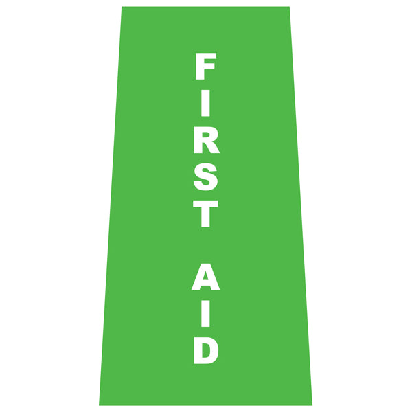 Reflective First Aid Cone Collars | Portable Traffic Cone Safety Signs