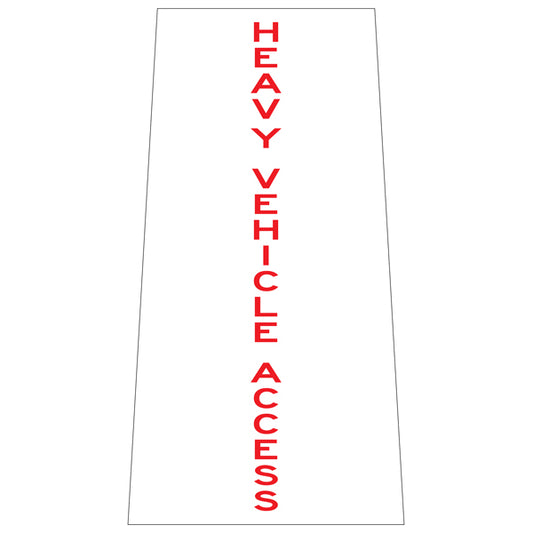 Reflective Stackable Bollard Collars – Heavy Vehicle Access – 800 mm | Printed Safety Messages & Custom Designs