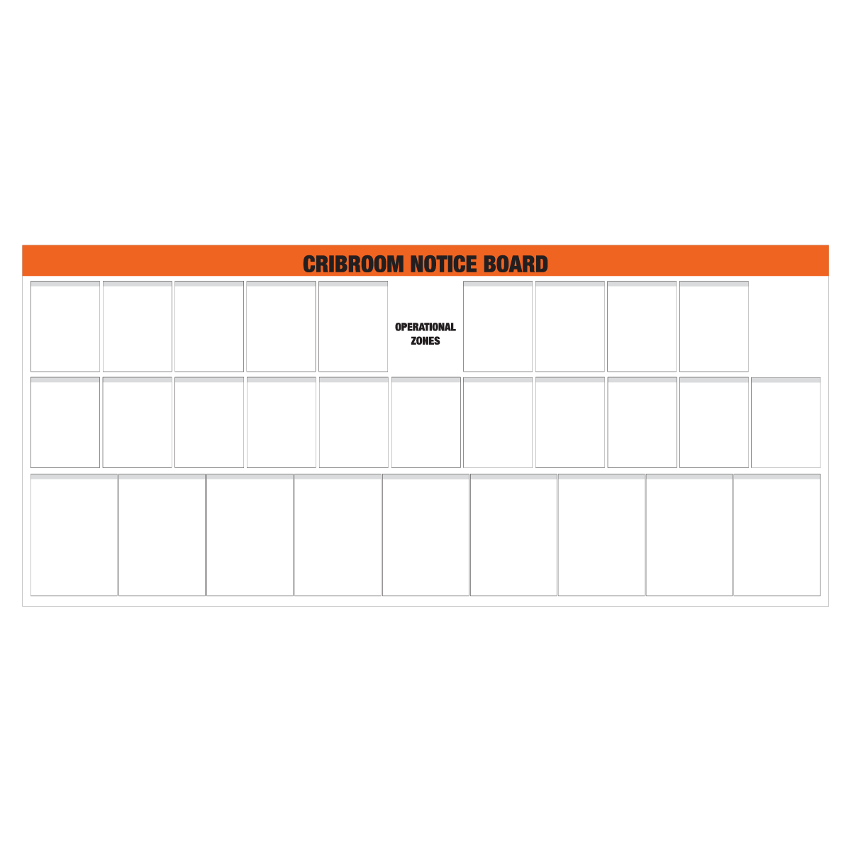 Mine Crib Room Notice Board SBCR300140 3160 × 1415mm Roll-Up Visual Communication System
