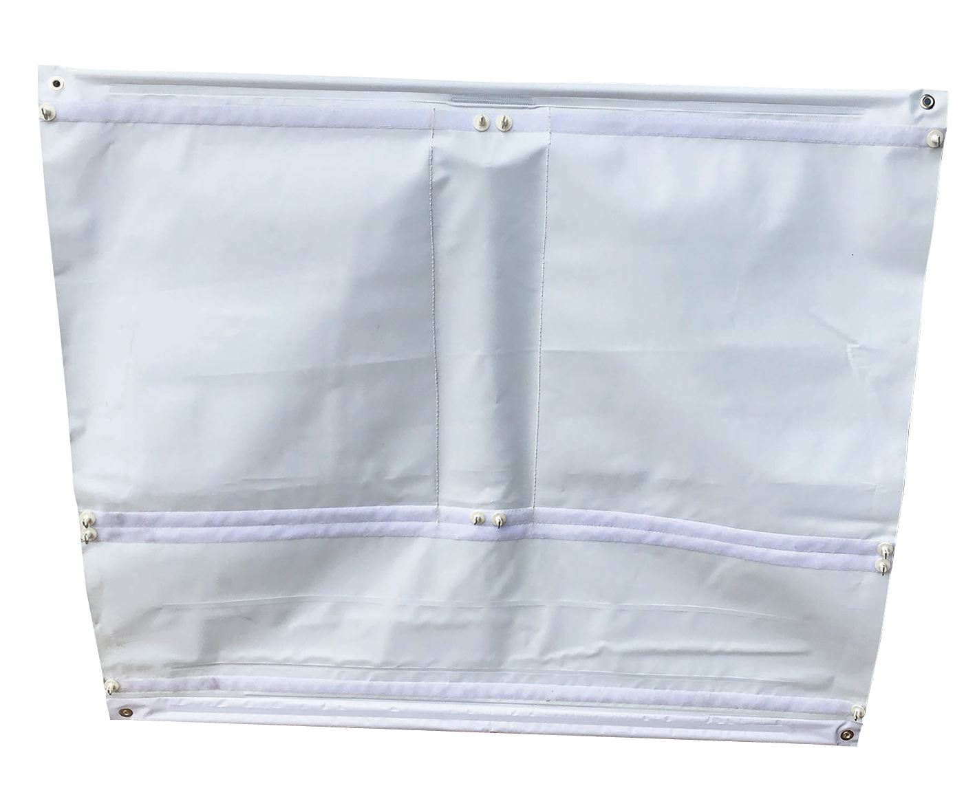 Multi Sign Canvas back, has velcro and stay clips to allow any quick interchanging roll up sign panels to be added and removed. 