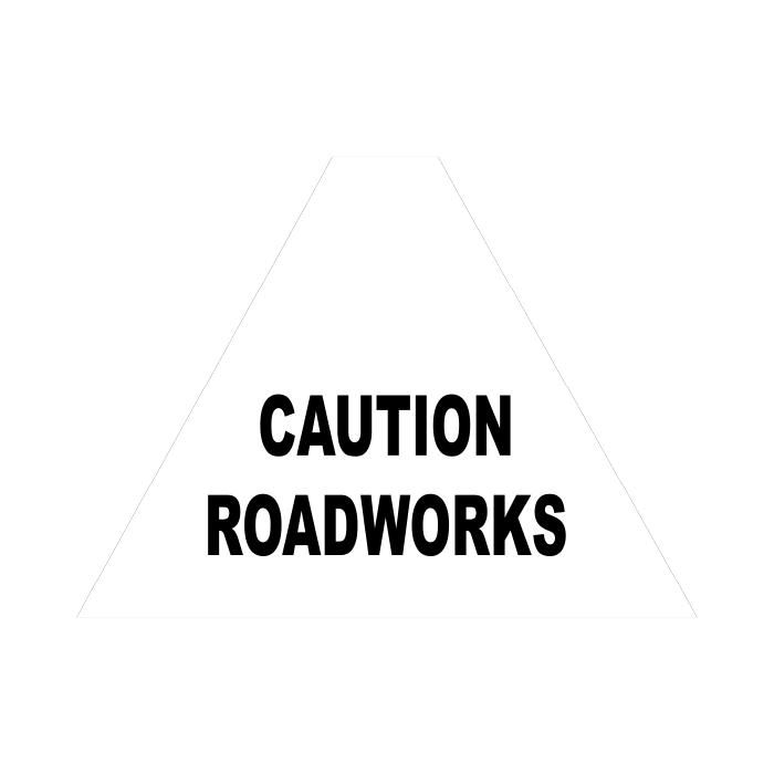 Tri Stand Markers Roll-Up Sign System – Caution Roadworks – Three-Sided Reflective Safety Sign for Roadwork, Mining & Underground Applications