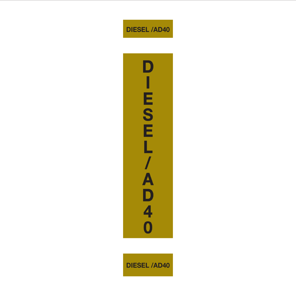 Pipeline & Hose Identification Sleeves – DIESEL-AD40 | Reflective Pipeline, Pump & Fuel Transfer Markers