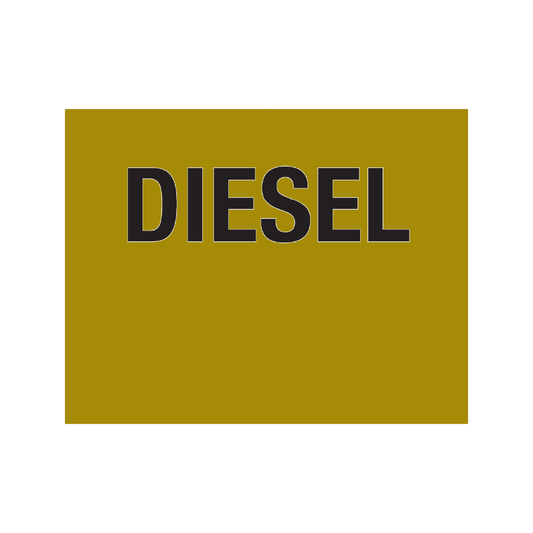 Hose ID Mini Markers – DIESEL – 300mm x 250mm – Reflective & Non-Reflective Fuel Hose Identification