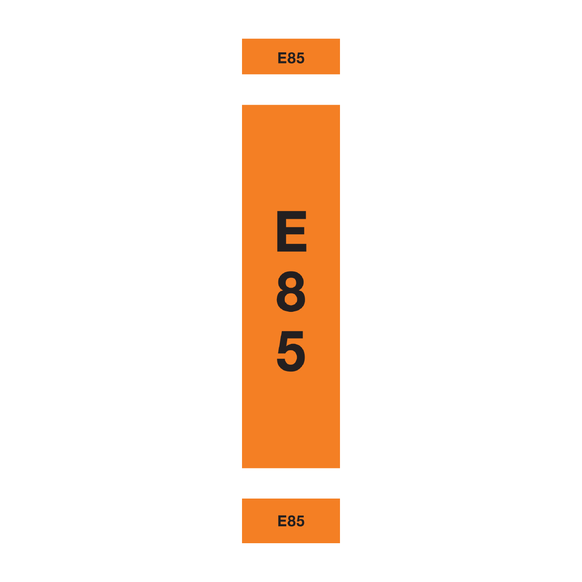Pipeline & Hose Identification Sleeves – E85 | Reflective Pipeline, Pump & Fuel Transfer Markers