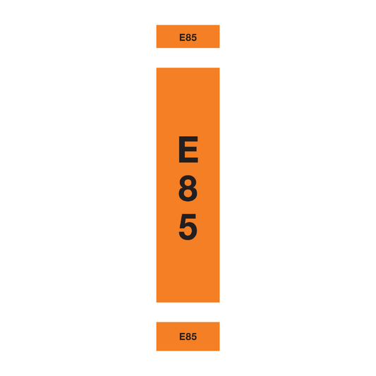 Pipeline & Hose Identification Sleeves – E85 | Reflective Pipeline, Pump & Fuel Transfer Markers