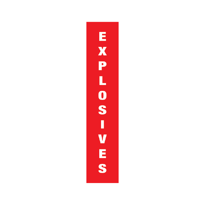 Reflective Delineation Sleeves – Explosives – CL400 Class 1W | Australian Made